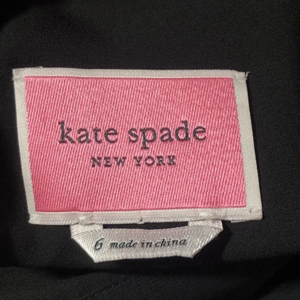 Kate Spade Sweets Candy Print Chiffon Shirt Dress SZ 6 Black Pink Purple Formal